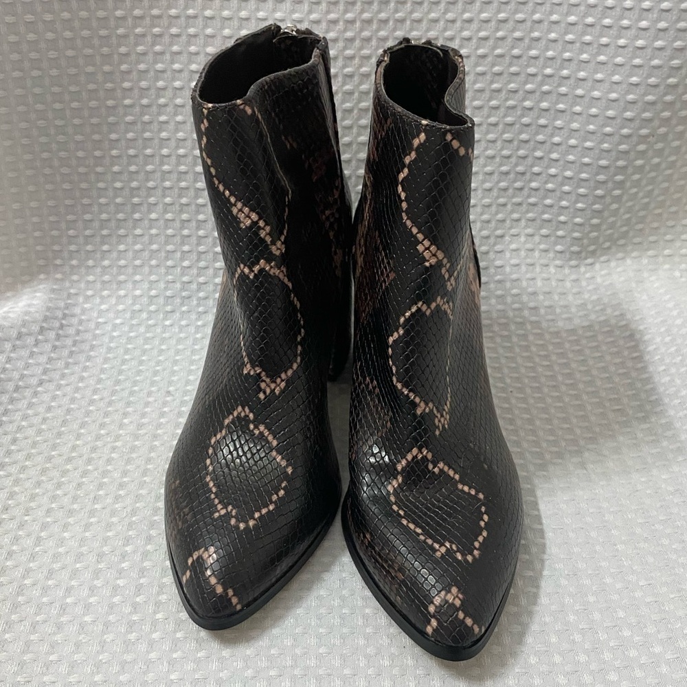 Steve Madden Jillian Snake Print Booties - Picture 2 of 8